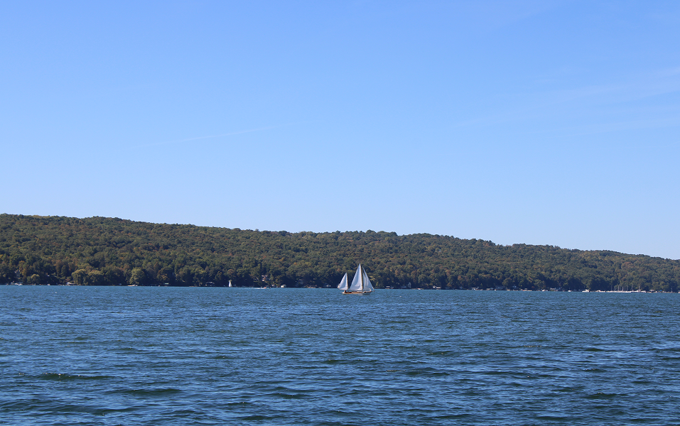 Boat in Cayuga Lake